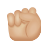 Raised Fist Medium Light Skin Tone icon