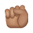 Raised Fist Medium Skin Tone icon
