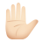 Raised Hand Light Skin Tone icon