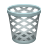 Wastebasket icon