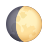 Waxing Gibbous Moon icon