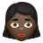 Woman Dark Skin Tone icon