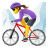 Woman Mountain Biking icon