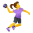 Woman Playing Handball icon