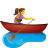 Woman Rowing Boat icon