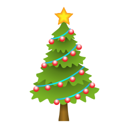 絵文字 スタイルでの Christmas Tree のアイコン