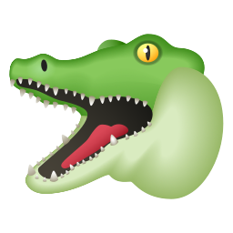 絵文字 スタイルでの Crocodile のアイコン 絵文字 スタイルでの Crocodile のアイコン