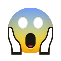 絵文字 スタイルでの Face Screaming In Fear のアイコン