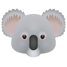 絵文字 スタイルでの Koala のアイコン