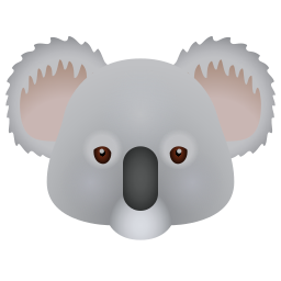 絵文字 スタイルでの Koala のアイコン