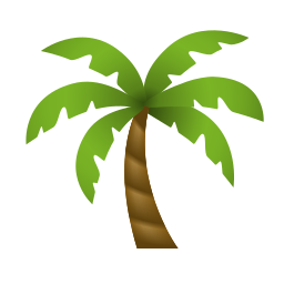絵文字 スタイルでの Palm Tree のアイコン