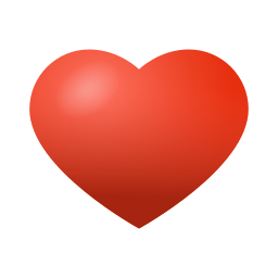絵文字 スタイルでの Red Heart のアイコン 絵文字 スタイルでの Red Heart のアイコン