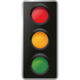 絵文字 スタイルでの Vertical Traffic Light のアイコン