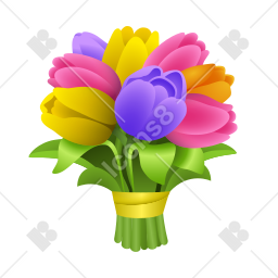 Icône émoji bouquet-emoji aux formats PNG et SVG