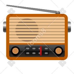 Icône Radio Emoji dans le style Émoticône