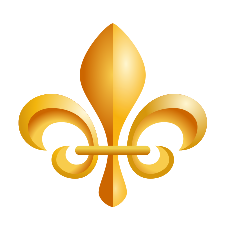 Fleur-de-lis icon in Emoji Style