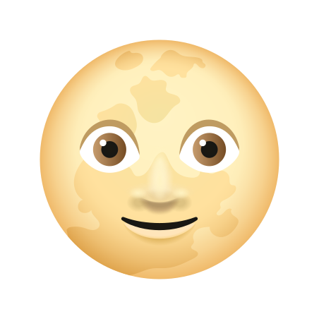 絵文字 スタイルでの Full Moon Face のアイコン 絵文字 スタイルでの Full Moon Face のアイコン