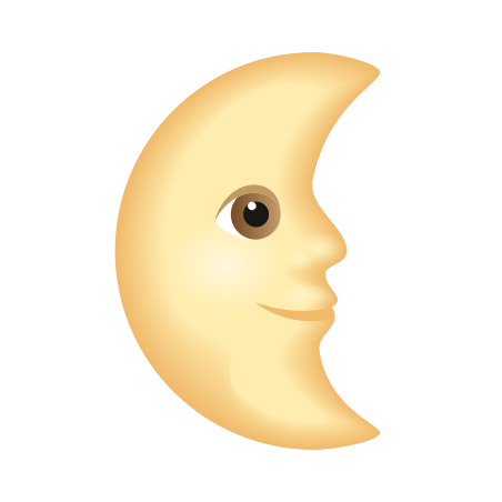 Last Quarter Moon Face アイコン追加 Last Quarter Moon Face アイコン追加