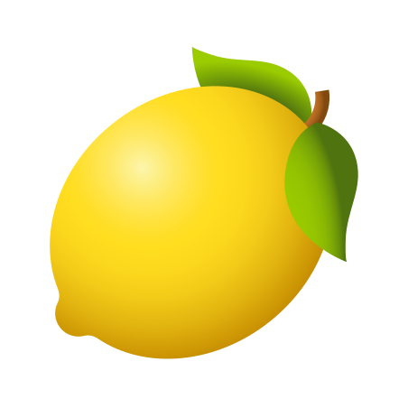 絵文字 スタイルでの Lemon のアイコン