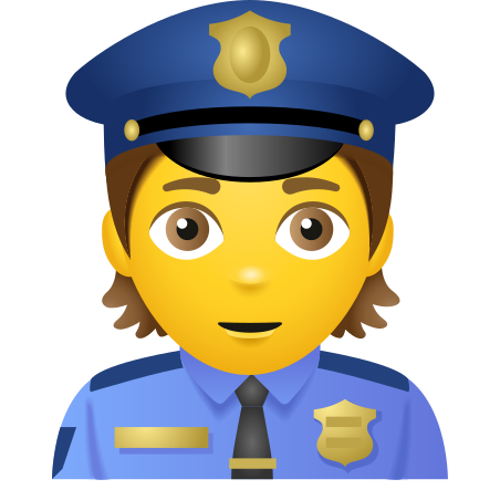 Person Police Officer icon in Emoji Style