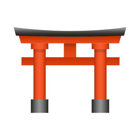 Shinto Shrine icon in Emoji Style