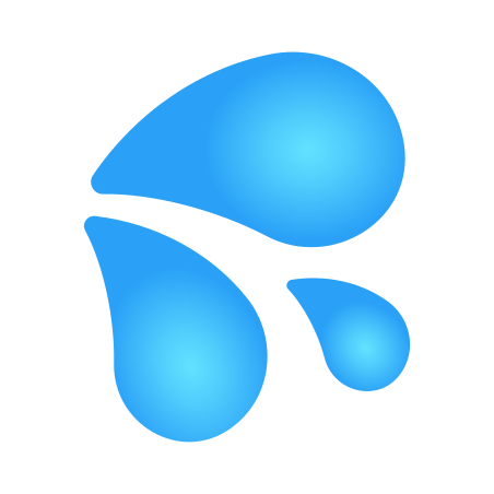 Sweat Droplets icon in Emoji Style