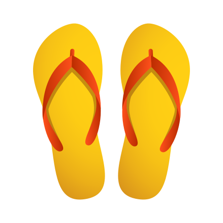 Thong Sandal icon in Emoji Style