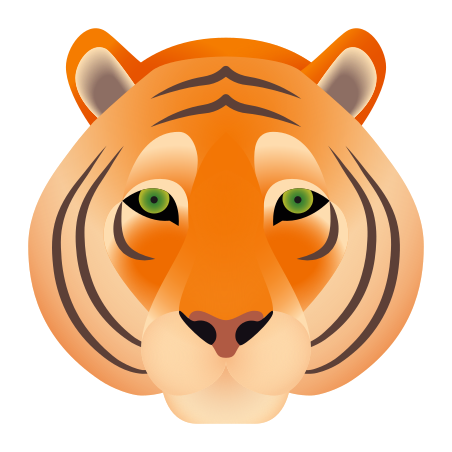 tiger face icon free download png and vector