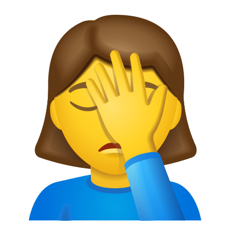 pix Woman Facepalming Hand Over Face Emoji icons8