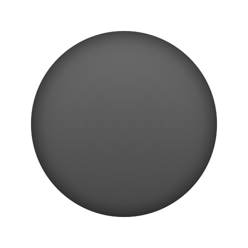 White circle icon in emoji style