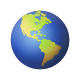 Globe Showing Americas icon