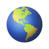 emoji globe-showing-americas-emoji icon