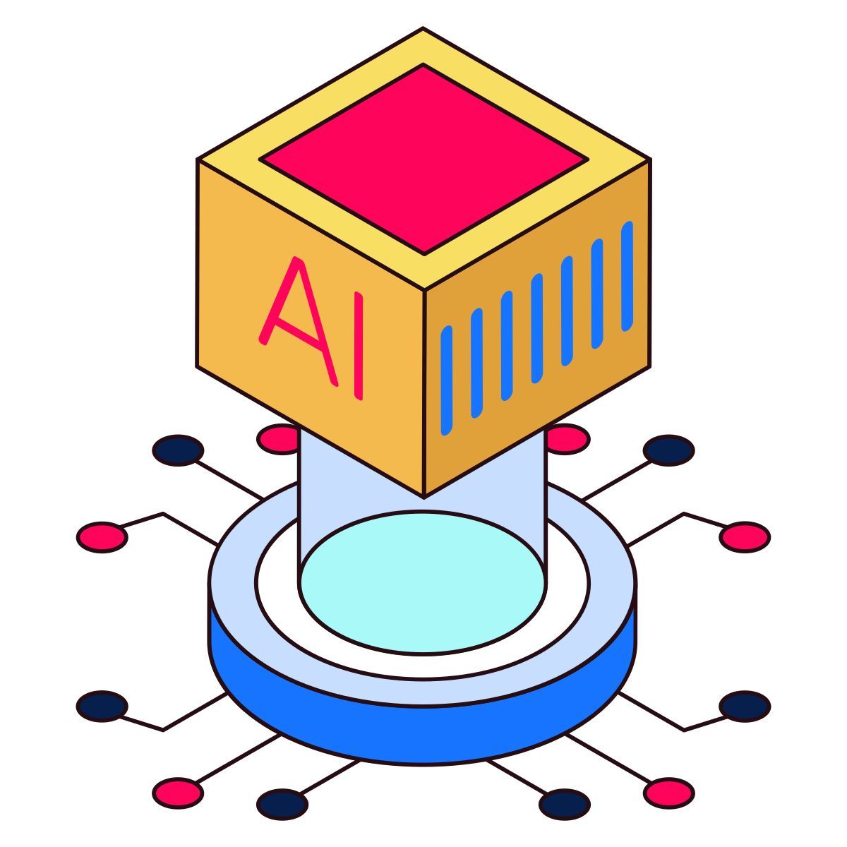 ar digital technology icon
