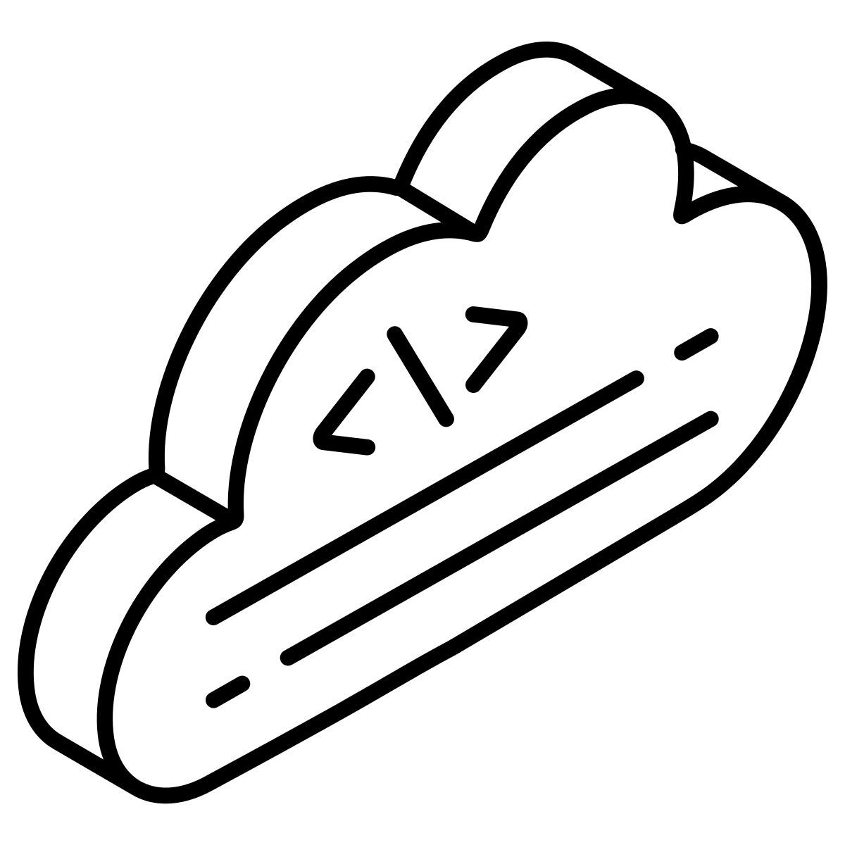 cloud coding icon