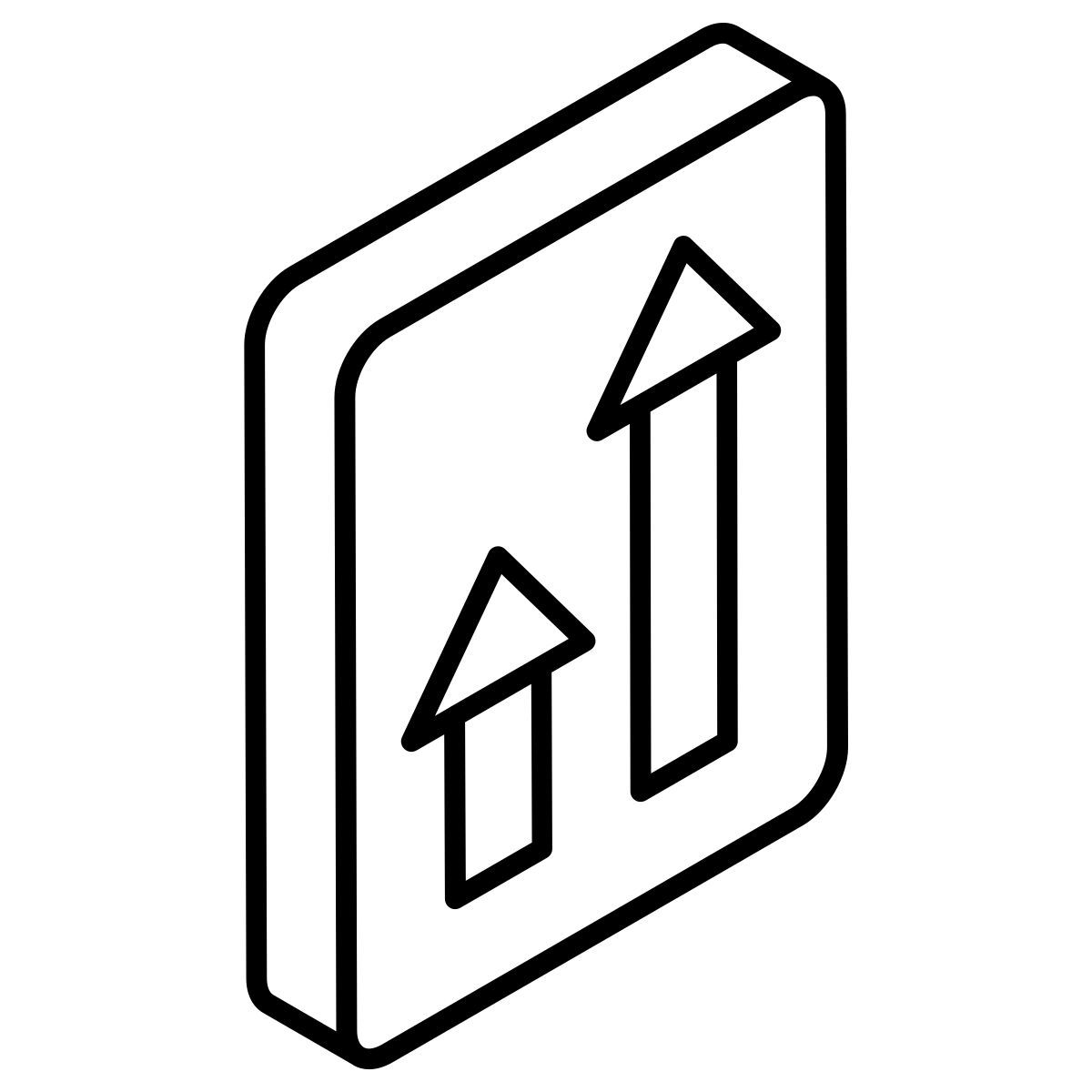 data arrow icon