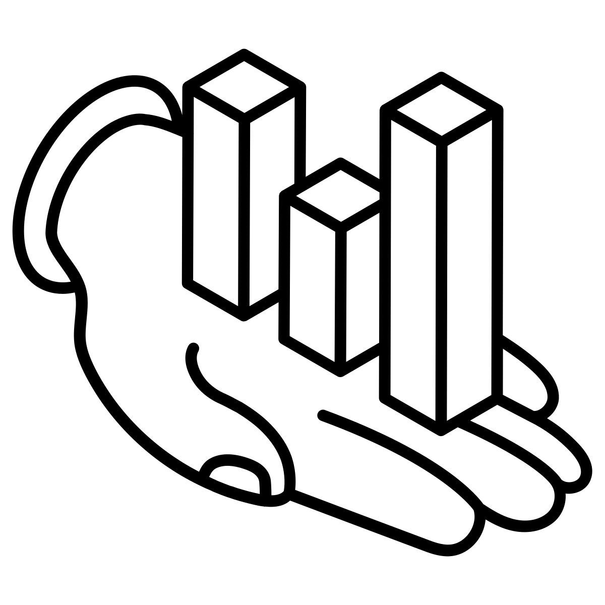 hand chart icon