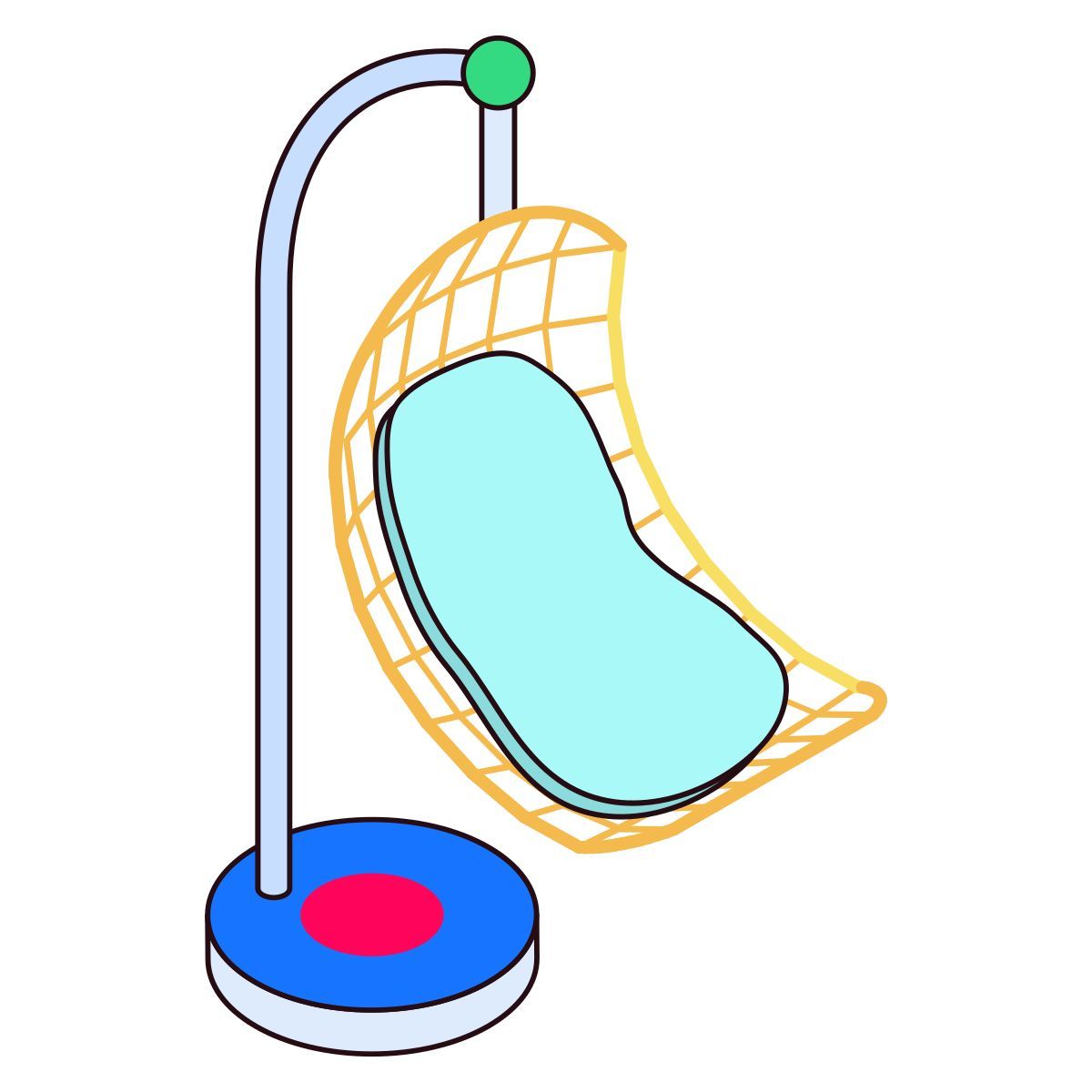 hanging chair icon