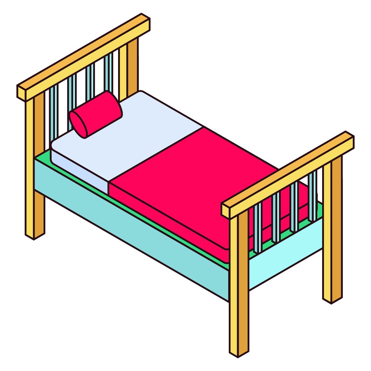 single bed icon