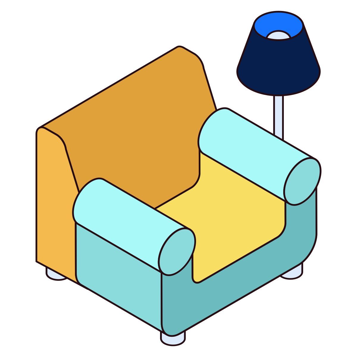 sofa chair icon