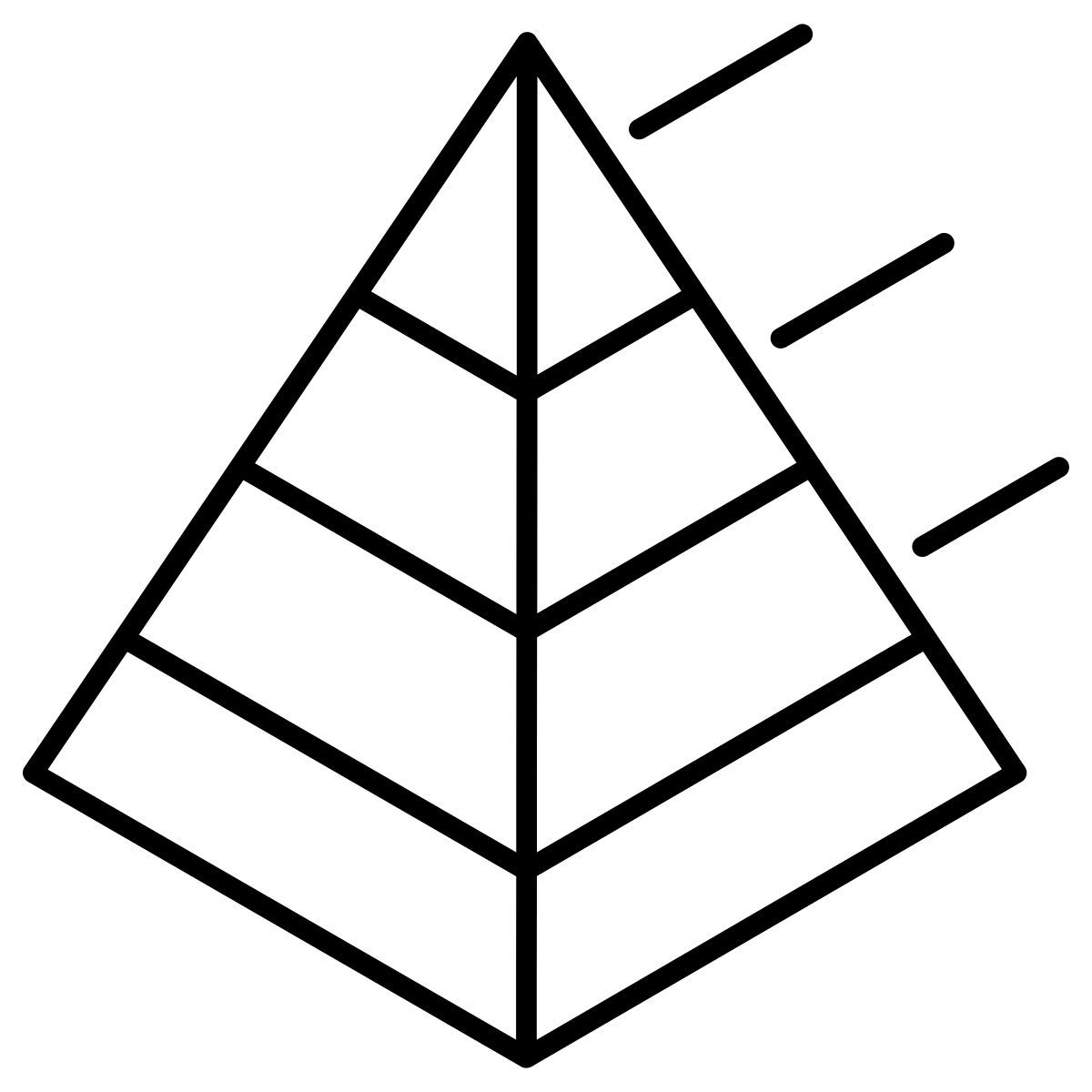 triangle graph icon