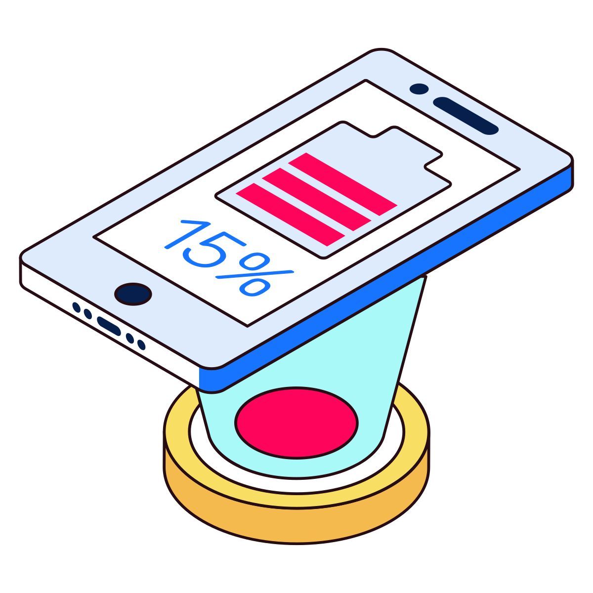 kabelloses laden icon