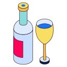 external Wine-food-and-drink-3d-design-circle icon