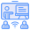 external online-class-online-learning-aficons-studio-blue-aficons-studio icon
