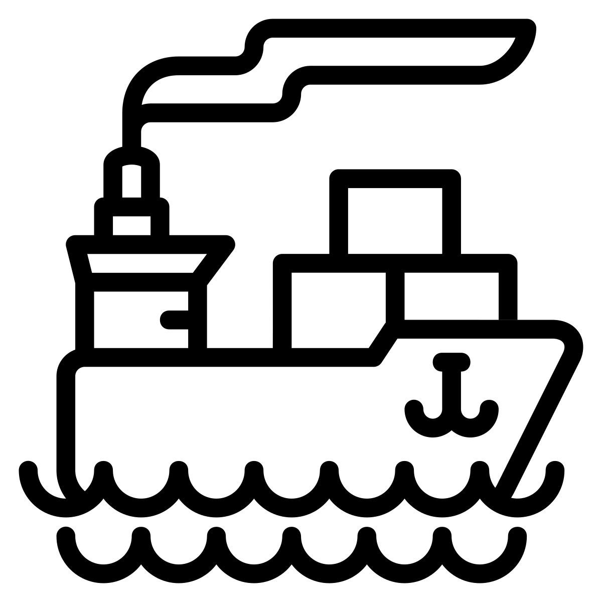 cargo boat icon