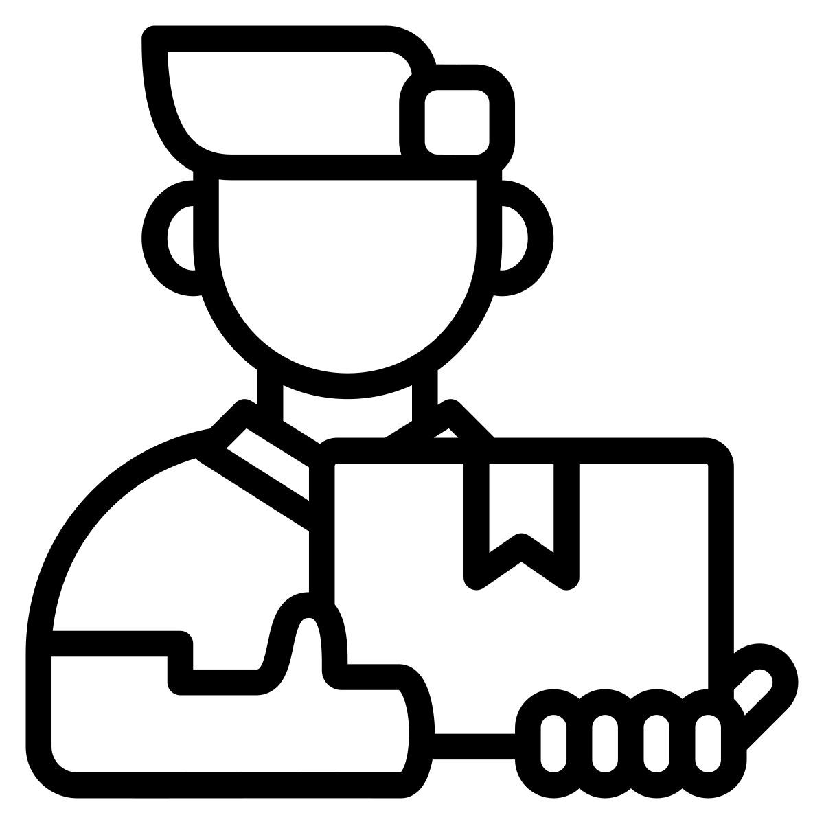 delivery man icon
