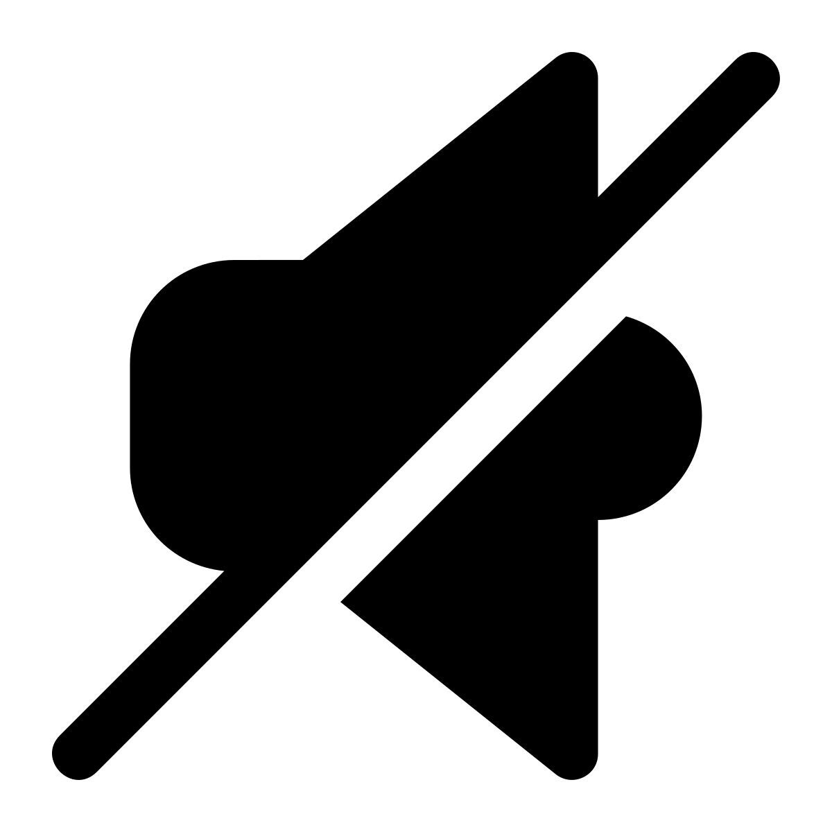 mute sound icon