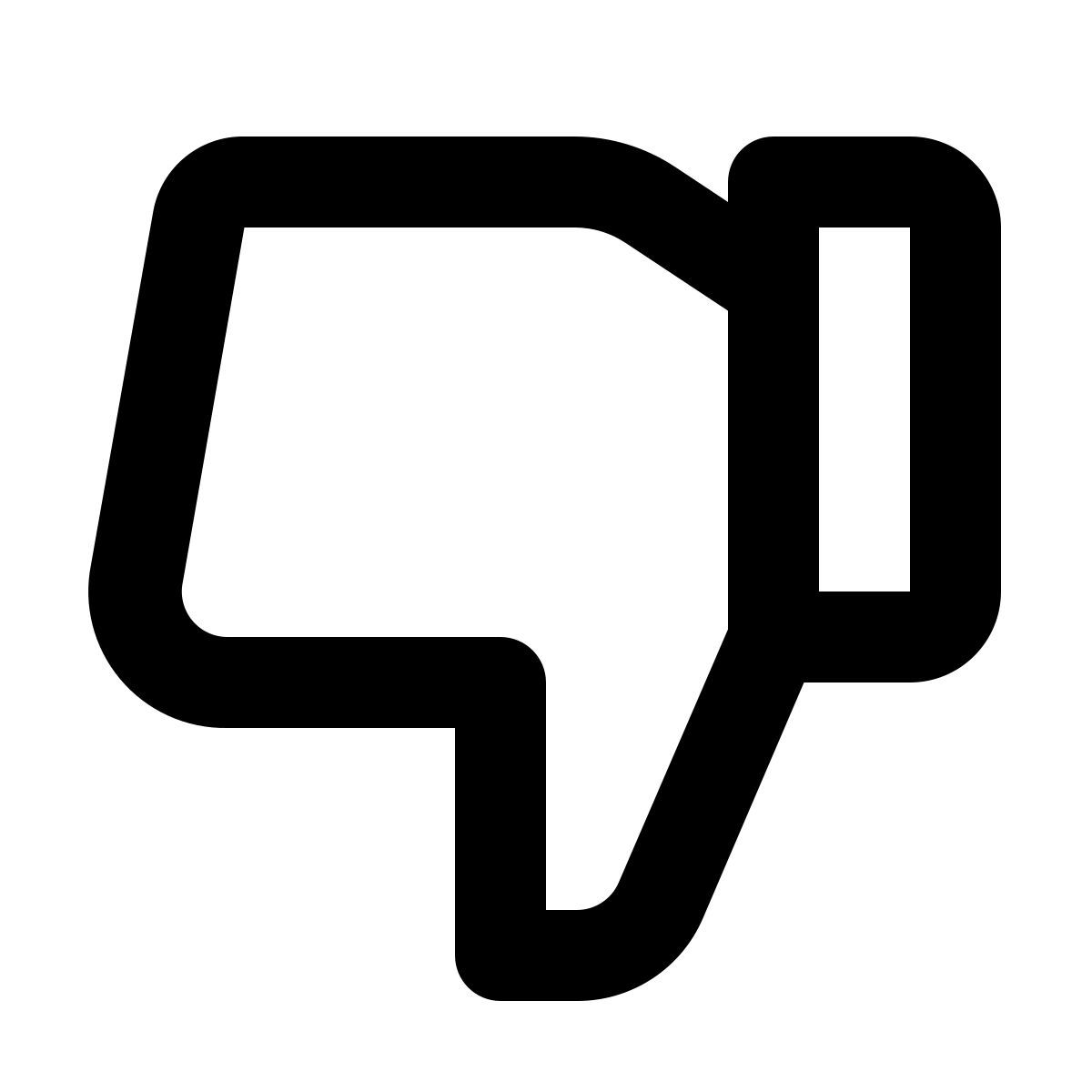 dislike icon