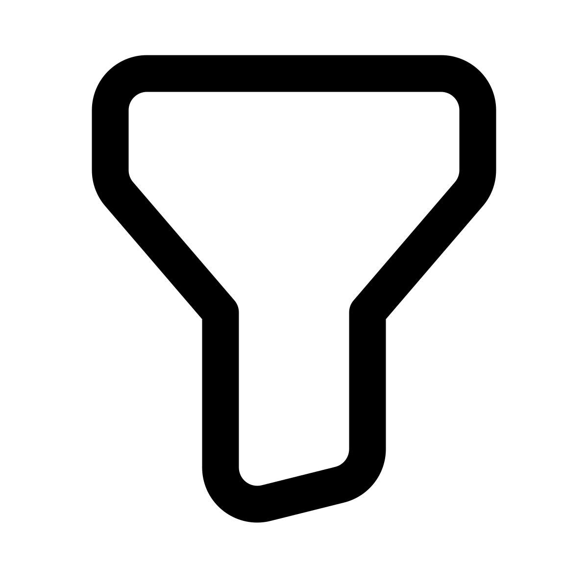 Leerer Filter icon