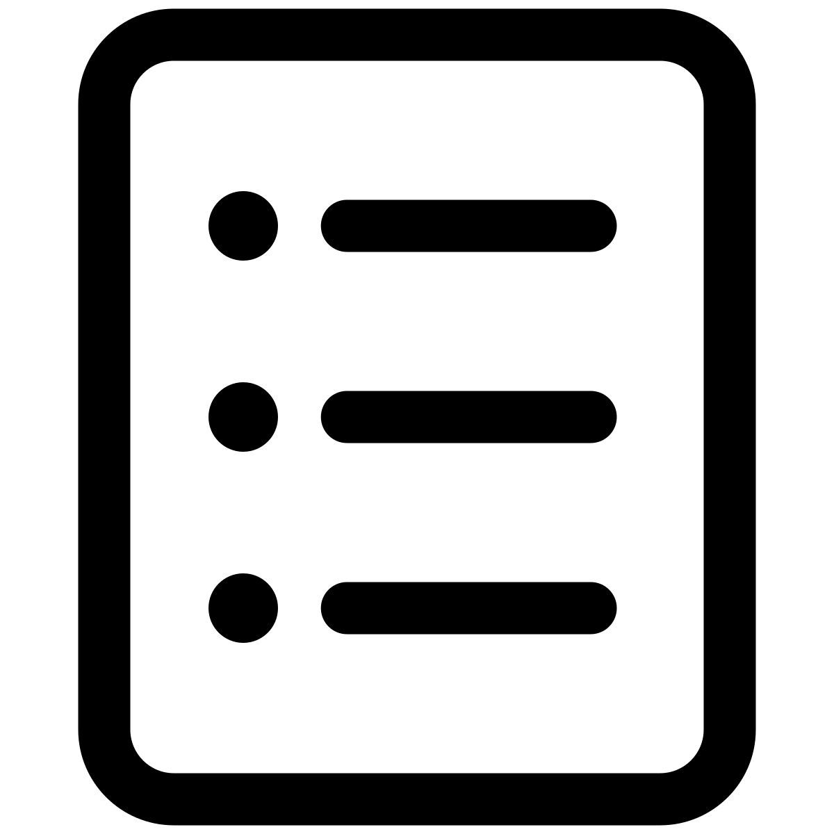 list icon