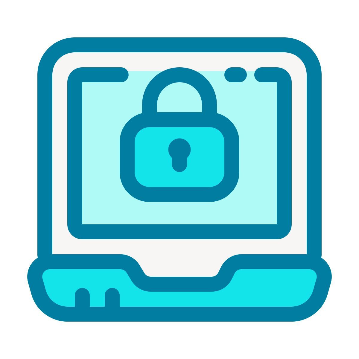 locked laptop icon